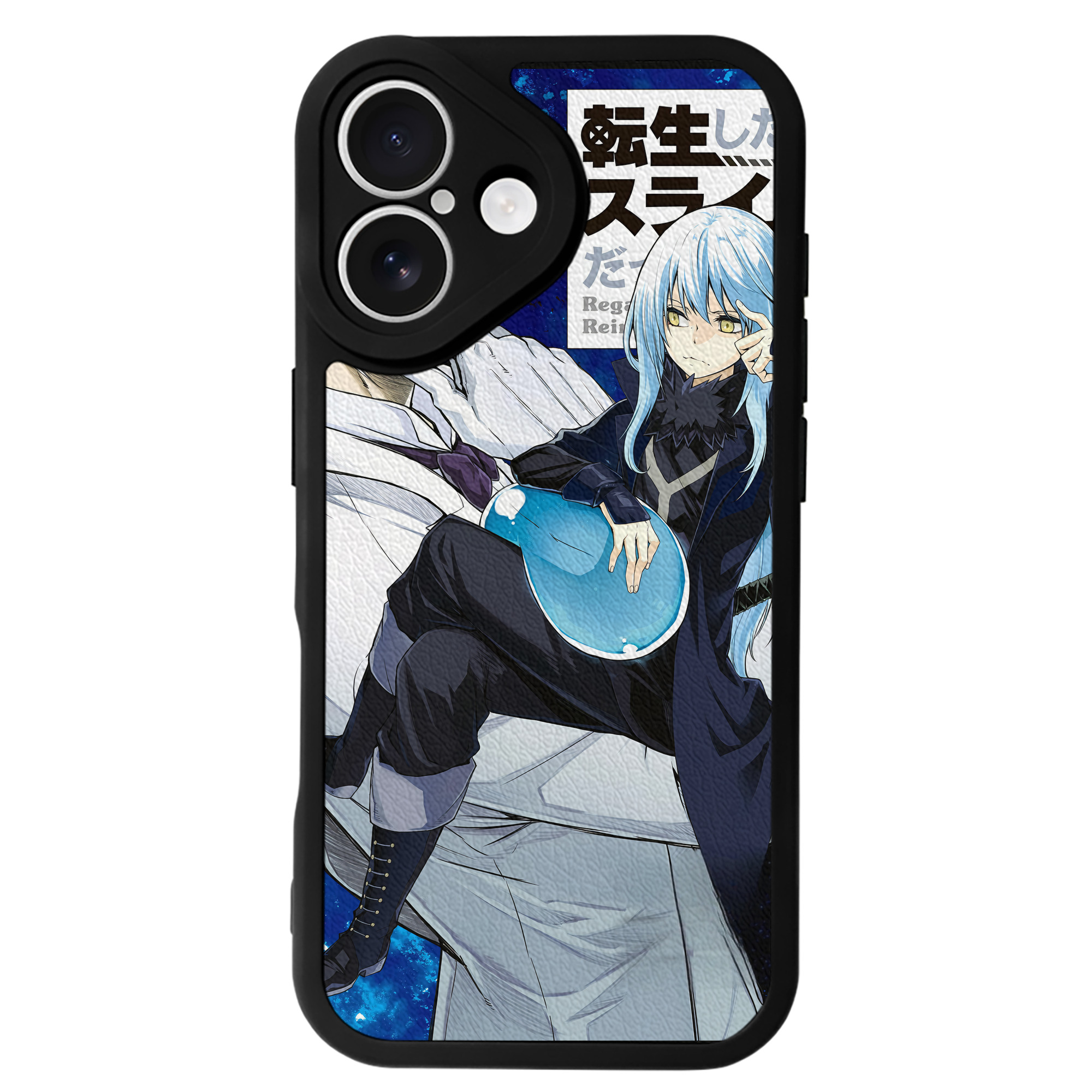 （画像用） 転スラ Regarding Reincarnated to Slime 【iPhone 16シリーズ対応】シリコンスマホケース（レザー調） 材質：シリコン